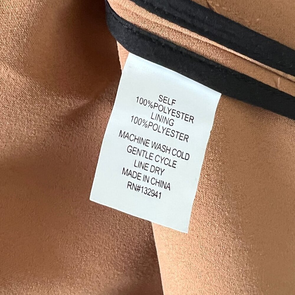 Anthropologie Amanda Uprichard Long Duster Trench Peacoat Old Money Quiet Luxury - Picture 7 of 8